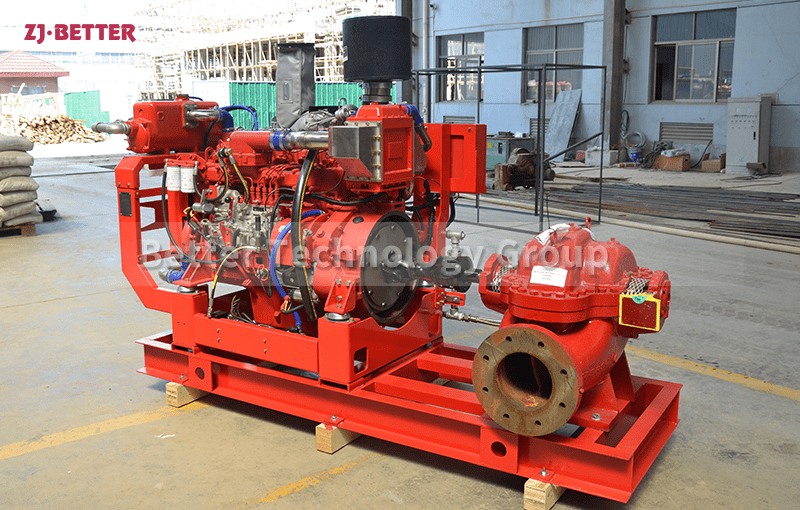What is a diesel engine fire pump set?