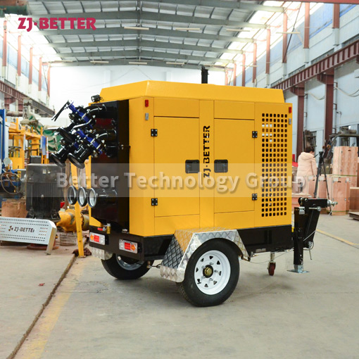 Advantages of trailer type mobile pump truck