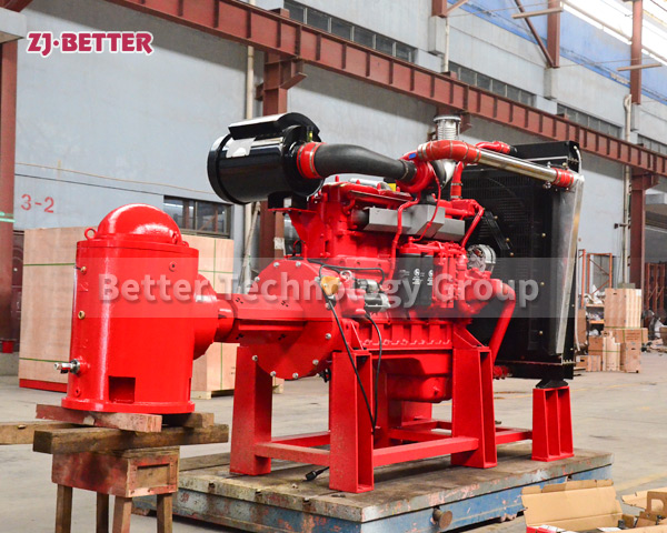 Diesel engine fire pump set is not limited by power supply