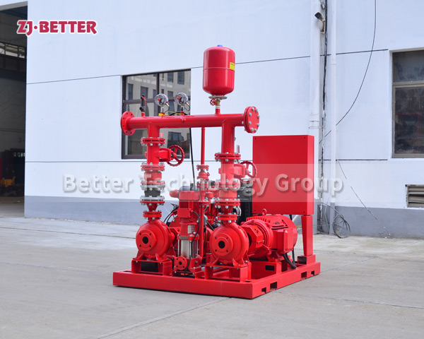 Diesel engine fire pump set runs safely and smoothly