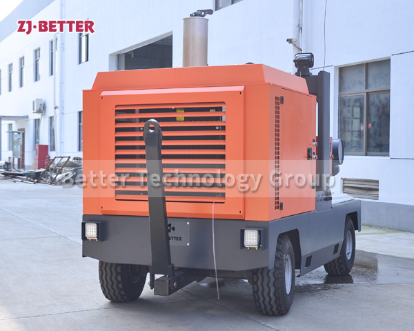 Diesel engine mobile pump truck can work continuously