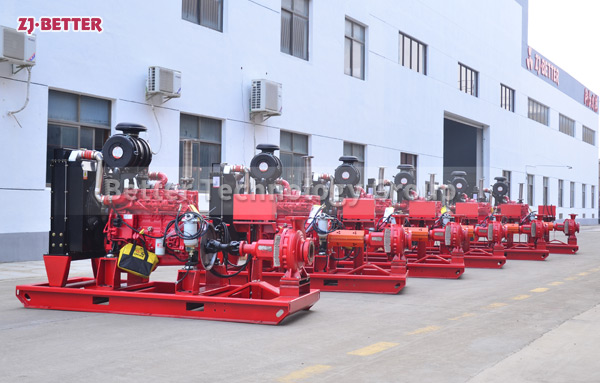 Diesel fire pumps are for large flow fire water supply