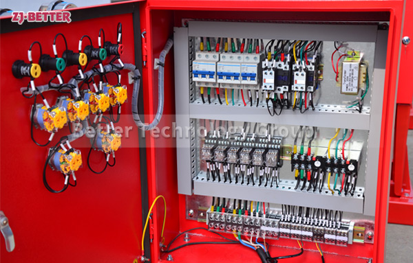 Each fire pump unit will be equipped with a control cabinet