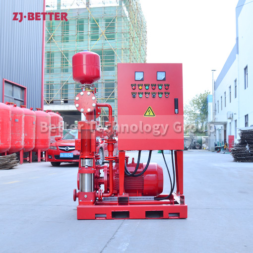 Electric fire pump set is easy to operate and maintain