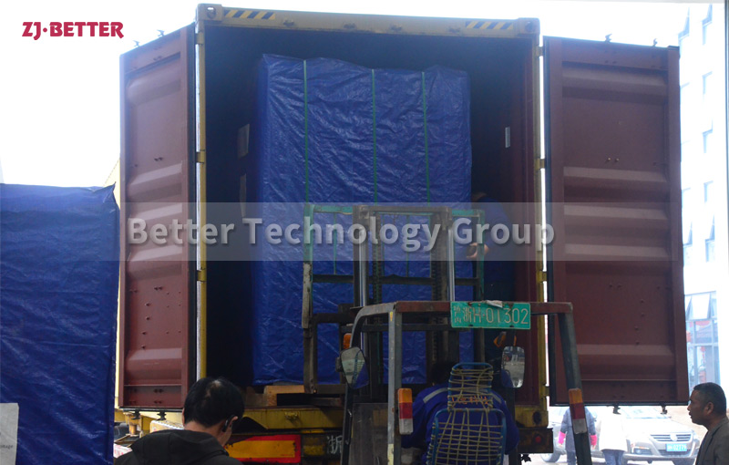 Export fire pump standard loading and unloading transportation