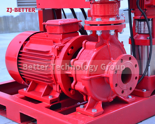 Features of EDJ-ISW fire pump set