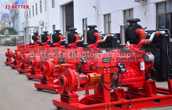 Fully automatic diesel engine fire pump set