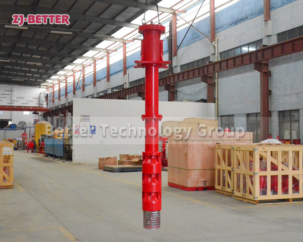 High efficiency of vertical turbine pumps