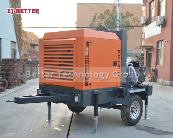 Mobile flood control pump truck is widely used