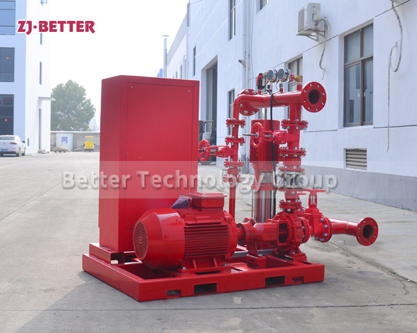 The electric fire pump is the necessary water intake equipment for fire fighting facilities