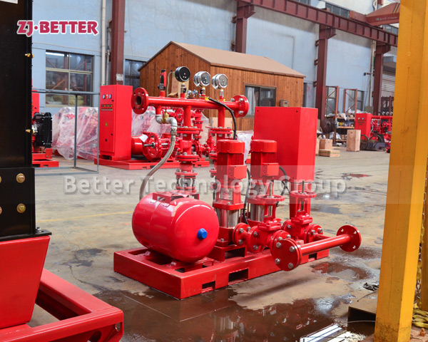 The fire pump is the water intake equipment for fire facilities