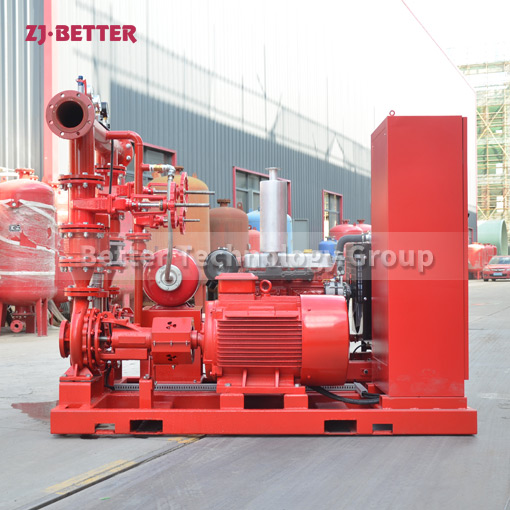 The fire pump set is suitable for various emergency backup pumps