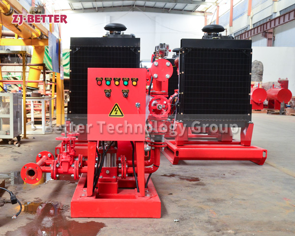 There are many types of electric fire pump sets