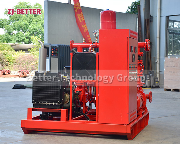 Better fire pump set complies with 3CF certification