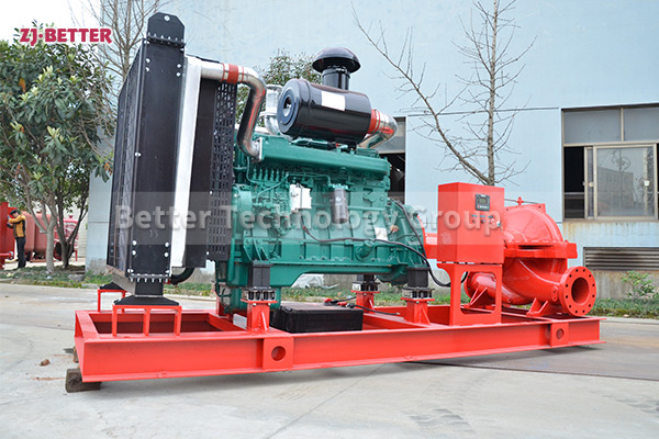 Diesel engine fire pump has good starting characteristics