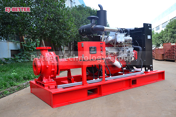 Diesel engine fire pump has superior performance and complete protection functions
