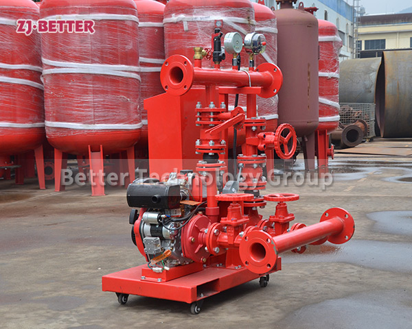 Diesel engine fire pump runs safely and smoothly