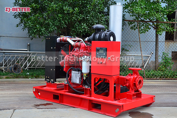 Diesel engine fire pump set automatically starts quickly