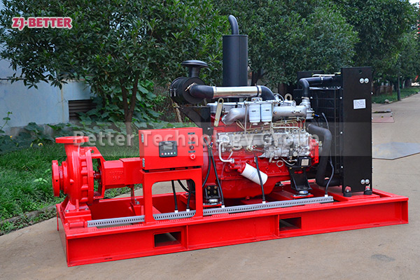Diesel engine fire pump set guarantees long-term normal standby status