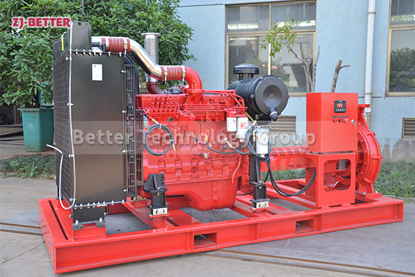 Diesel engine fire pumps can be used in the event of a power outage