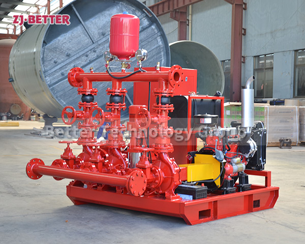 EDJ fire pump set is suitable for various emergency places