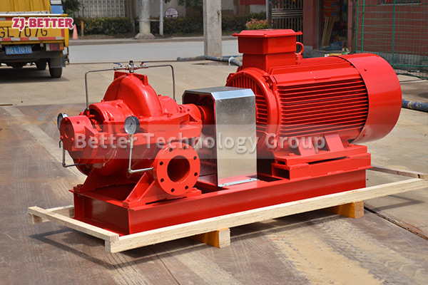 Horizontal fire pump has good corrosion resistance