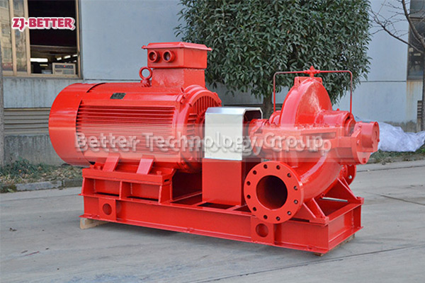Horizontal fire pump is a common fire fighting equipment