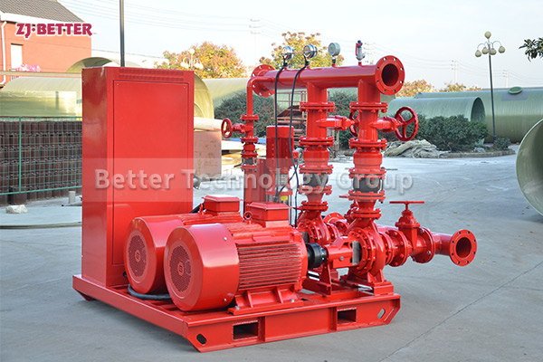 The electric fire pump is mainly used for pressurization and water delivery of fire system pipelines
