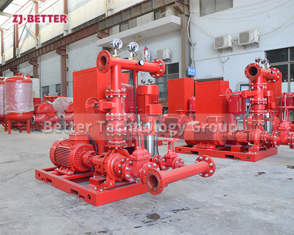The fire pump has the characteristics of large flow