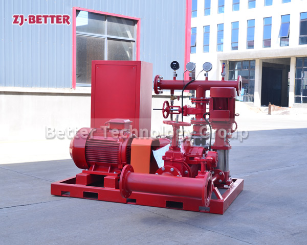 The performance of the electric fire pump is stable