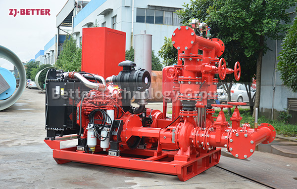 Precautions for import and export when installing fire pumps