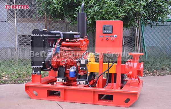 Diesel engine fire pump automatic start fast