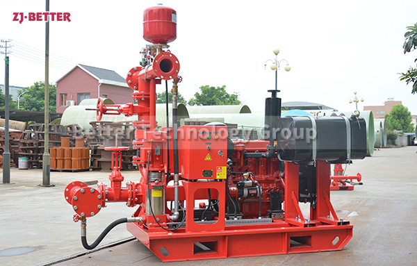 What is the function of diesel engine fire pump?