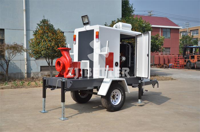 Structure of Fire emergency mobile pump truck