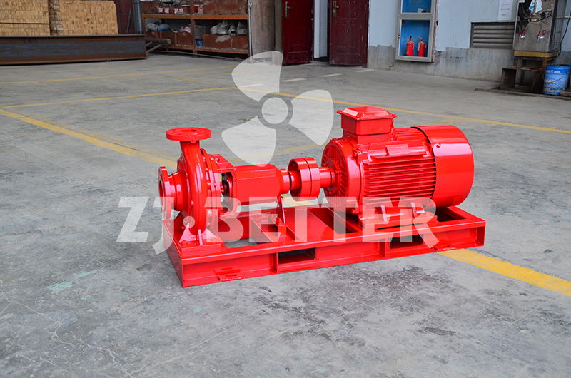 Electric end suction fire pump