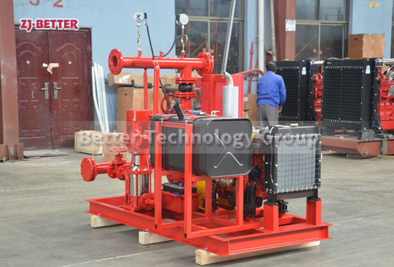 How to operate the diesel engine fire pump to save energy?