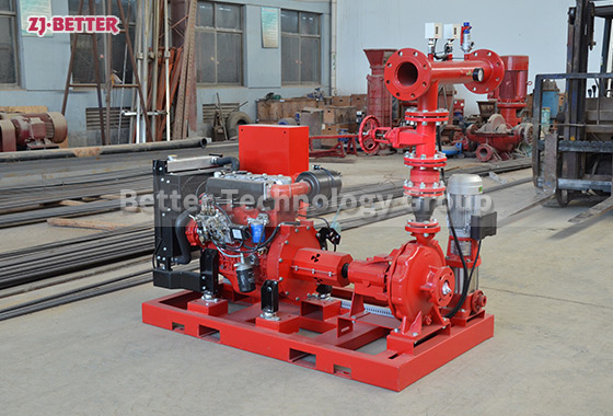 Diesel engine fire pump sets should be checked and maintained regularly