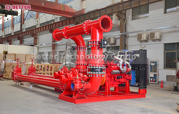 Portable and Versatile: EDJ 2000kw10kv Diesel Engine Fire Pump System for Various Locations