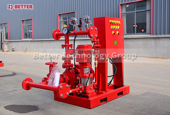 What are the key components of a fire pump system?