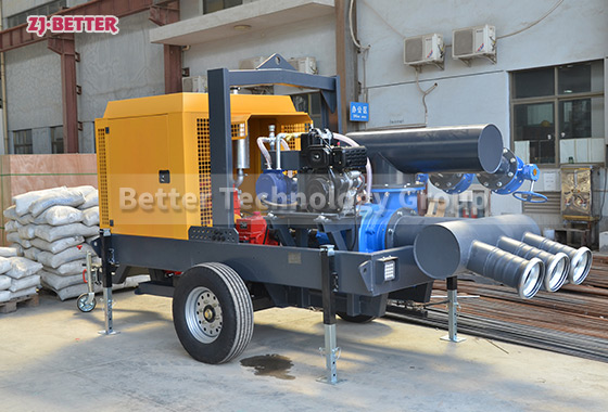 Mobile Pump Trucks with Mixed Flow Pump for Flood Control
