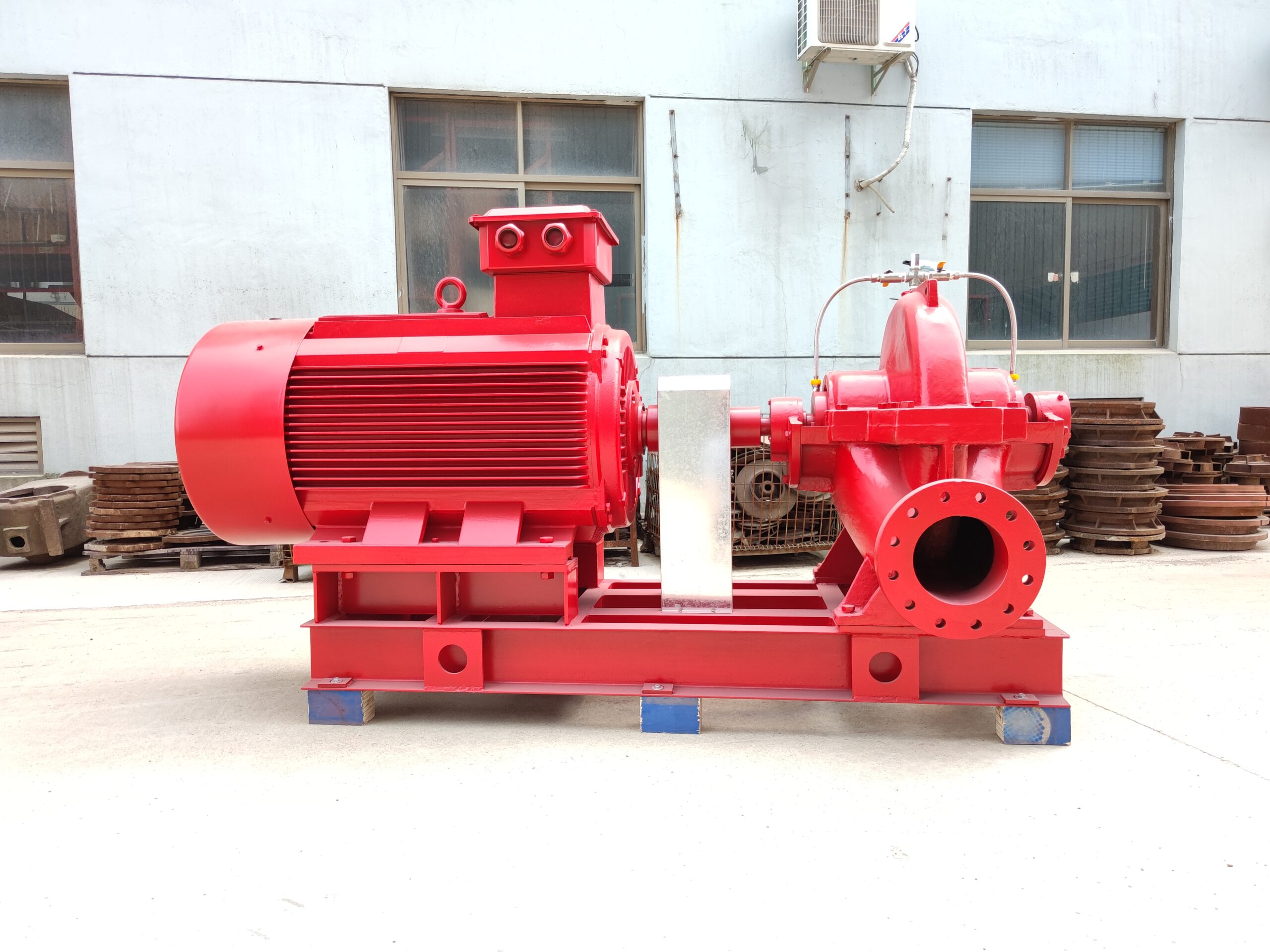 How do you size a fire pump for a specific building or facility?