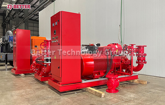 The ED Dual-Power Split Case Fire Pump System