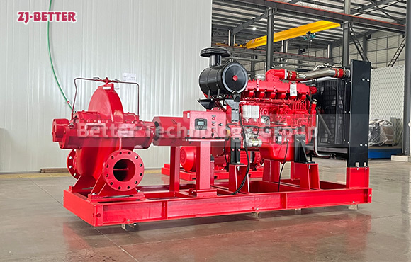 Versatile 300kw Diesel Engine Split Case Fire Pump