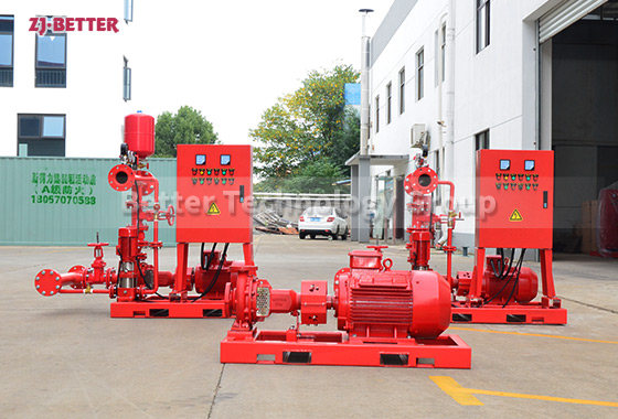 Powerful EJ Fire Pump Set with End Suction fire fighting pump