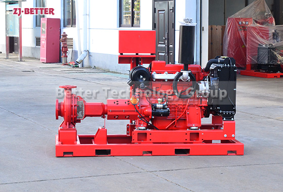 Diesel-Powered 60kw End Suction Fire Pump