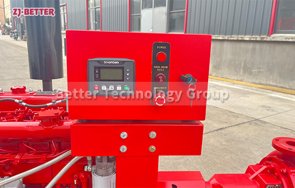 Diesel End Suction Fire Pump with 500GPM, 140psi