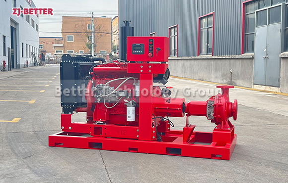 Diesel End Suction Fire Pump with 500GPM, 140psi