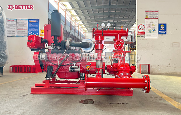 Excellent Performance 750GPM 10Bar Diesel Split Case Fire Pump