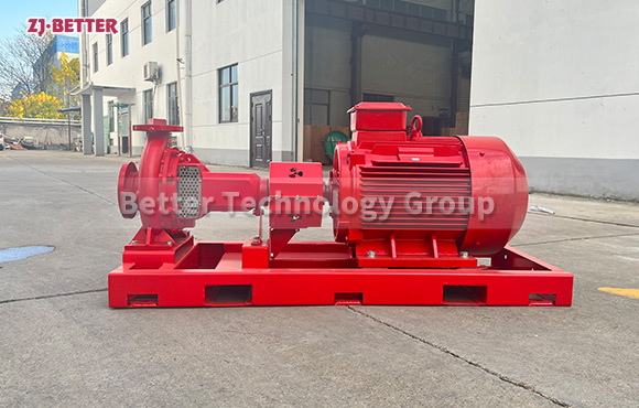 500GPM 9bar Diesel Engine End Suction Fire Pump