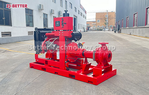 500GPM Emergency Diesel Engine End Suction Fire Pumps